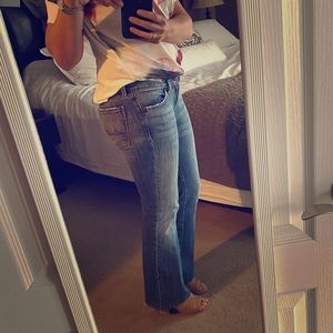 7 for all Mankind jeans, low rise, flare